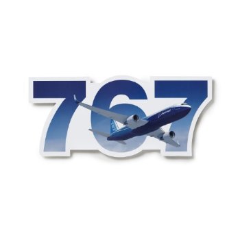 Boeing 767 Die-Cut Sticker 585085030047