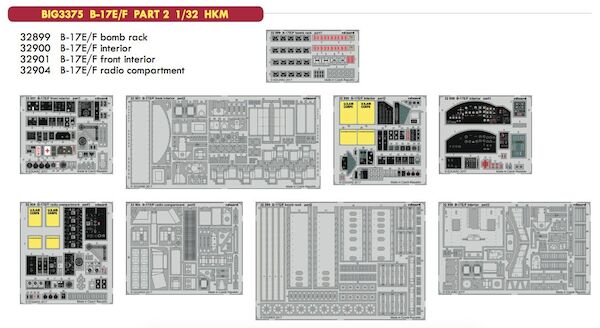 Detailset Boeing B17E/F Flying Fortress Part 2 (HK Models) BIG3375