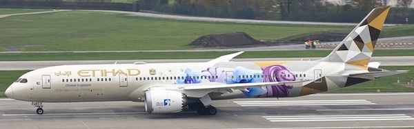 Boeing B787-9 Etihad Airways Choose Singapore A6-BLR 04314
