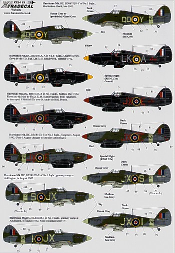Hawker Hurricane Aufkleber