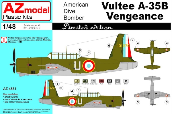Vultee A35B Vengeance MKIV (French AF, USAAF) AZ4861