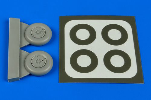 Spitfire MKV wheels and paint mask (Airfix) 4618
