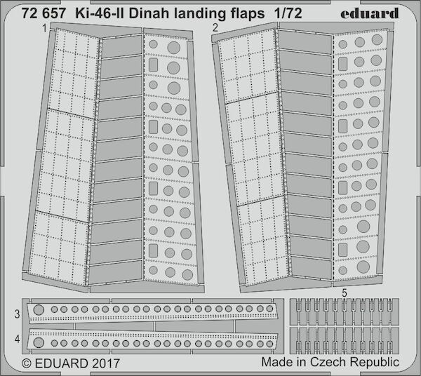 Detailset Ki46-II Dinah Landing Flaps (Hasegawa) E72-657