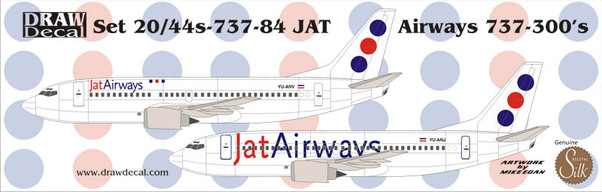 B737-400 (JAT New Colours) 44-737-84