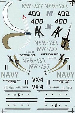 32-083 F18A Hornet (VFA137 CAG, VX4) Lo-Viz 32-083
