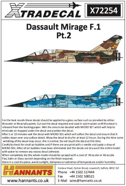 Dassault Mirage F.1B Part 2 Two seaters X72254