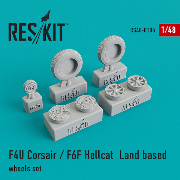 F4U Corsair / F6F Hellcat land based wheel set RS48-0105