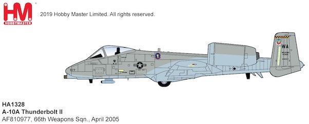 A10A Thunderbolt II USAF, AF810977, 66th Weapons Sqn., April 2005 HA1328
