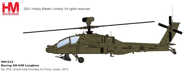 Boeing AH-64D Apache, No. 074, United Arab Emirates Air Force, Dubai, 2015 HH1212