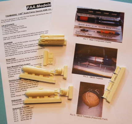 Fairey Gannet internal Weapon Set (Classic Airframe) FAAM48002