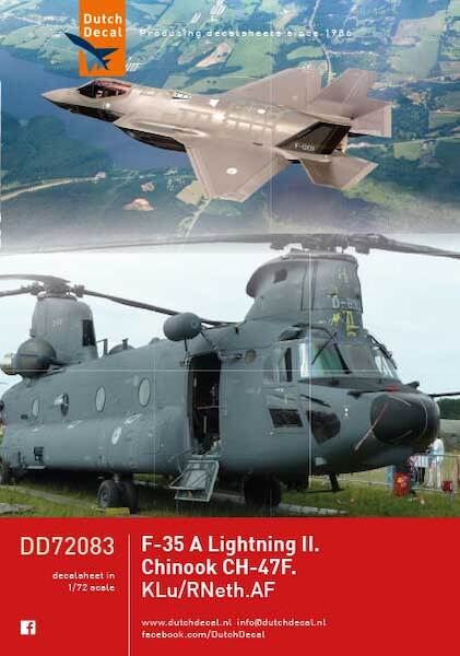 F35A Lightning II, CH47F Chinook Grey Scheme (KLU, Royal Netherlands Air Force) (REISSUE) DD72083