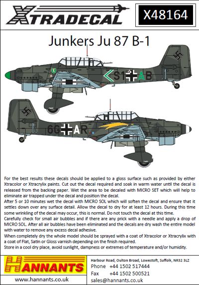 Junkers Ju-87B-1 (Airfix) X48164