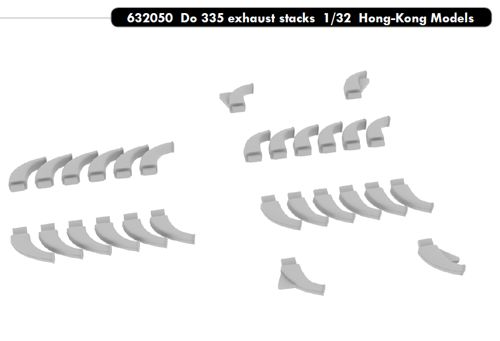 Dornier Do335 Exhaust Stacks (Hong Kong models) e632050