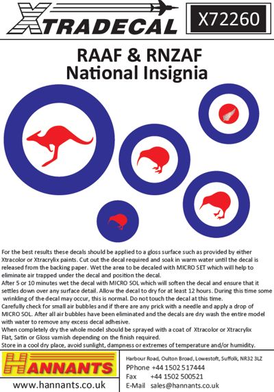 RAAF and RNZAF National Insignia X72260