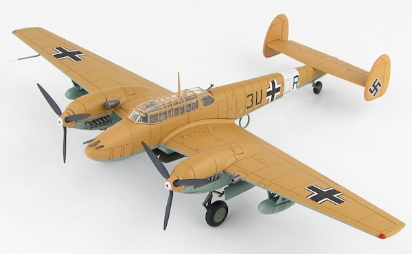 Bf110E-2 Messerscmitt (Luftwaffe, Trop 3U+OR, 7./ZG 26, Libya 1942) HA1815