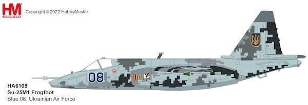Sukhoi SU25M1 Frogfoot Blue 08, Ukrainian Air Force HA6108
