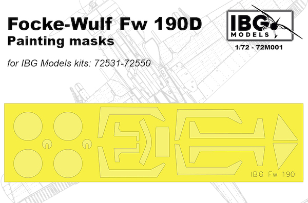 Painting Mask for IBG Focke Wulf FW190D (IBG)  IBG72M001