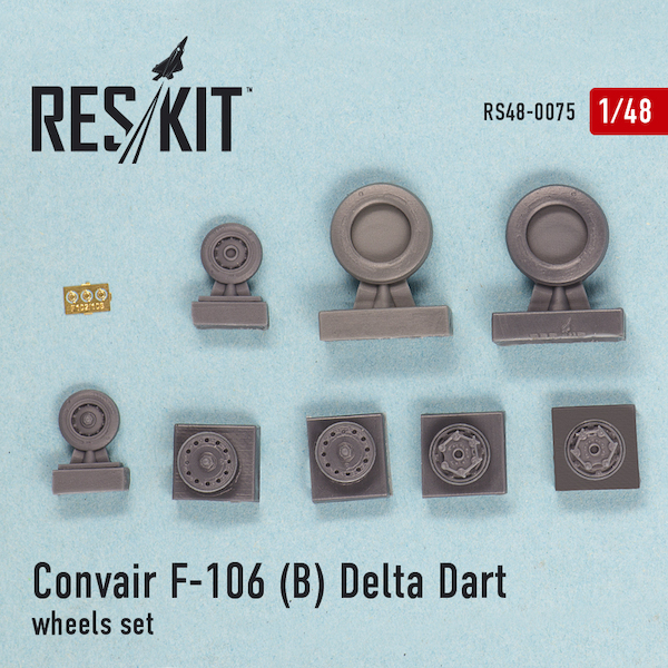Convair F-106B Delta Dart Wheel set RS48-075