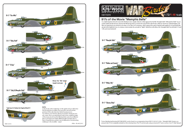 B17F Flying Fortress of movie