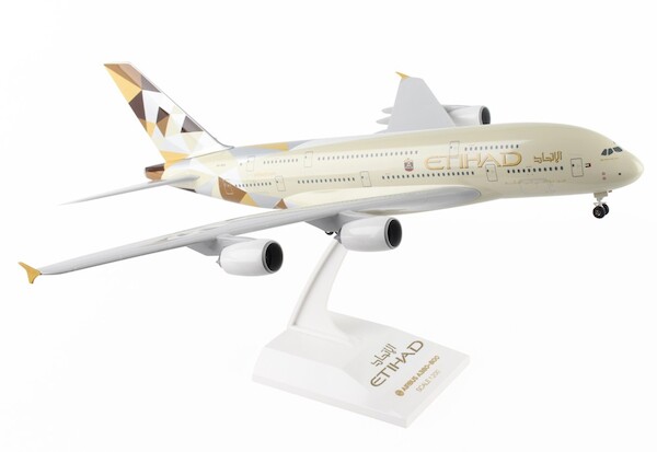 Airbus A380 Etihad Airways A6-APA W/Gear & Stand SKR840