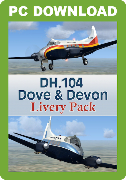 DH.104 Dove & Devon Livery Pack (download version) J3F000159-D