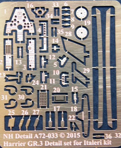 Harrier GR3 Detail set (Italeri) A72-033