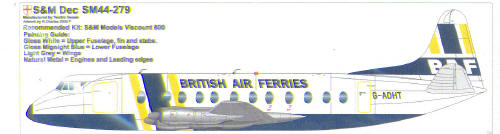 Vickers Viscount 800 (British Air Ferries) sm44-279