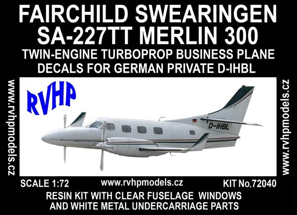 Swearingen SA-227TT Merlin 300 (D-IHBL) - Reissue RVH72040