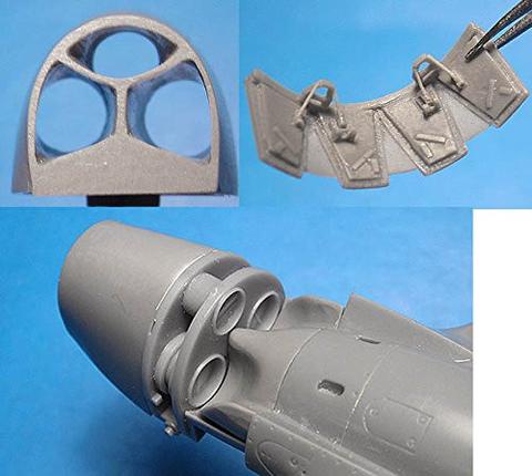 P40E/N Warhawk Radiator intakes and outlets (Hasegawa/Eduard) VDS48108