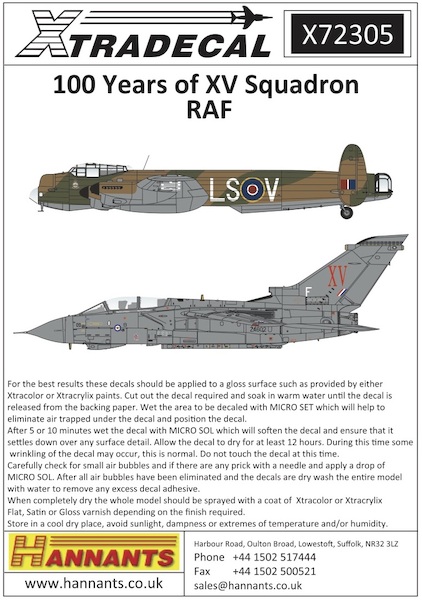 100 years of XV Squadron RAF X72305
