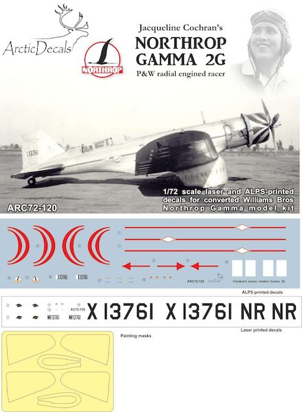 Northrop Gamma 2G (Cochran's P&W radial engined racer ) ARC72-120