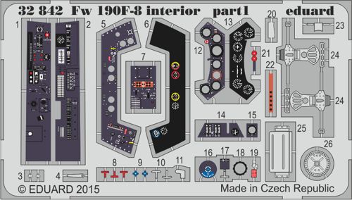 Detailset Focke Wulf FW190F-8 Interior Self Adhesive (Revell) E32-842