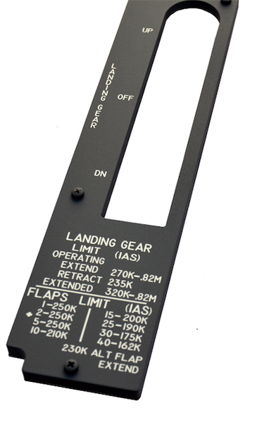 B737 Landing panel BKI version (Backlite power: 2,4 to 2,9 volts) 5T10
