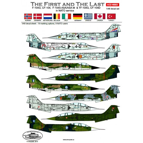 The first and the Last; Lockheed F104G/CF104/F104S/TF104G/CF104D Starfighter in NATO service ACD48003