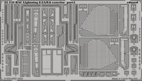 Detailset BAC Lightning F2A/F6 Exterior (Trumpeter) E32-242