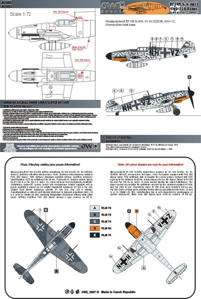 Messerschmitt BF109G-6/n Naxos (NH+VZ) OWLDS48005