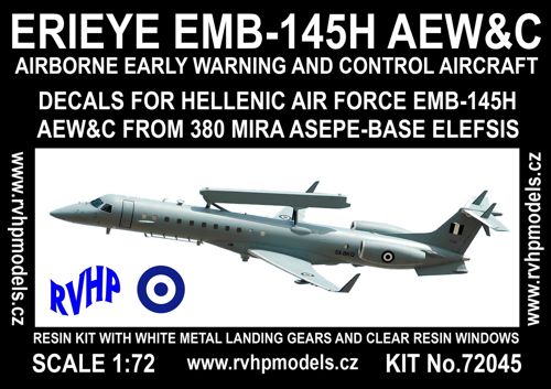 Embraer EMB145H Erieye AEW&C (Greek AF) RVH72045