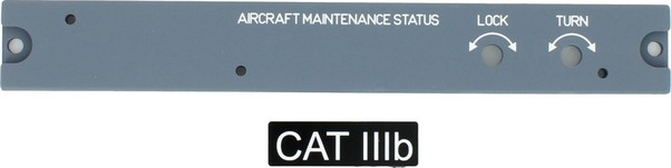 A320 Aircraft Maintenance Status panel. P320B23