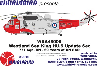 Westland Sea King HU5 Update set WBA48008
