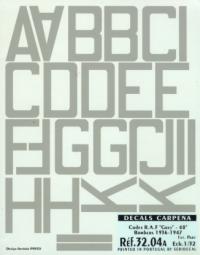 WW2 RAF Codes Grey (Bombers) 1st part 32.04