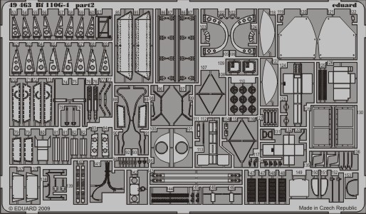 Detailset Messerschmitt BF110G-4 (Eduard) e49-463