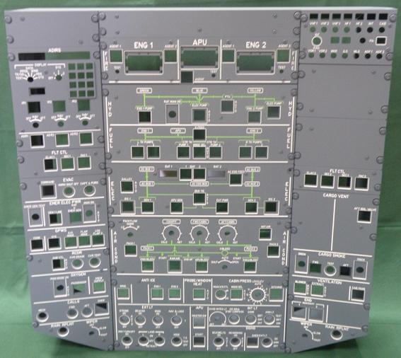 A320 Overhead panel kit ( Only the panels) P320C1