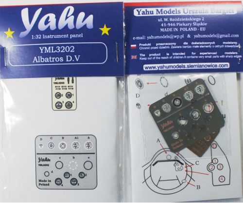 Instruments and Besels Albatros D.V (Wingnut wings) YML3202