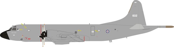 Lockheed P3B Orion Norwegian Air Force 602 With Stand CMP301
