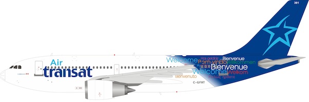 Airbus A310 304 Air Transat C Gfat With Stand Inflight 200 If310at0219