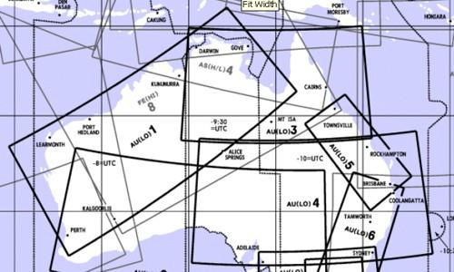Low Altitude Enroute Chart Australia AU(LO)3/4
