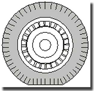 Focke Wulf FW190A/D wheels with no holes CMK-Q48006