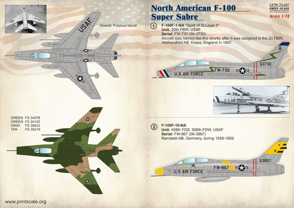 North American F100D/F Super Sabre PRS72-241