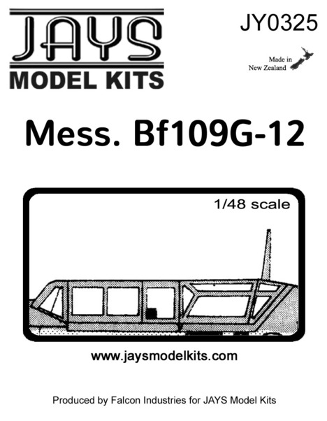 Messerschmitt BF109G-12 Dual canopy (2x) jy0325