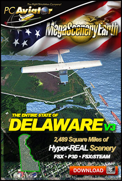 Mega Scenery Earth Version 3, Delaware V3 (Download version) DL-MSEV3-DE